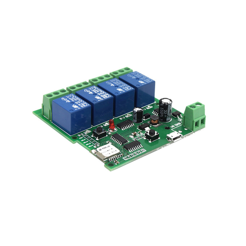 Wireless 4Ch Switch Module Dc 5V/12V/32V With Remote Timer Suitable For Alexa 9361341187517