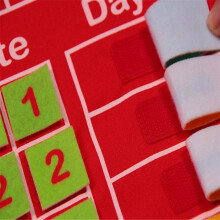 Kinder-Wandkalender 43,5x63,5 cm, Rot/Blau
