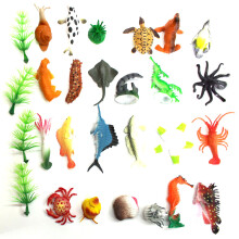 Set de 64 piezas de figuras de PVC de animales marinos para baño