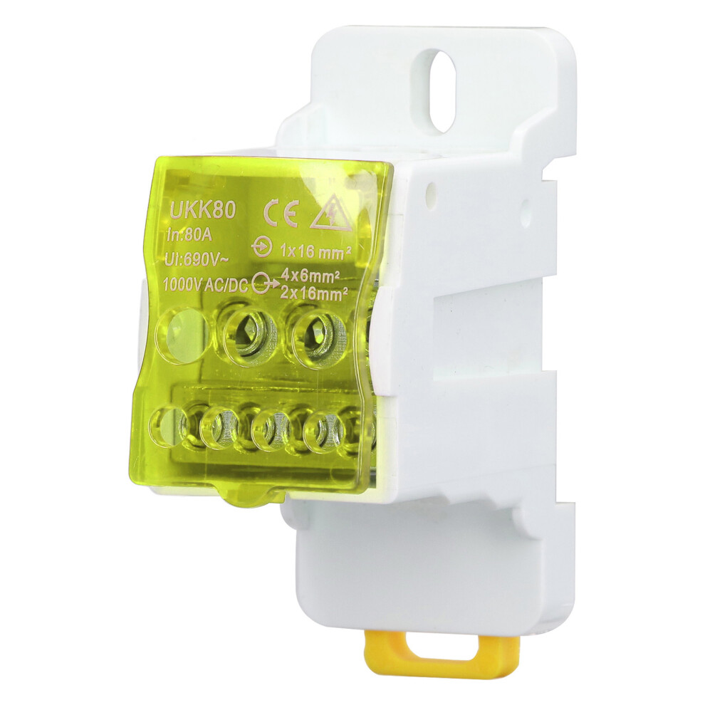690V 80A DIN Rail Terminal Block Distribution Box