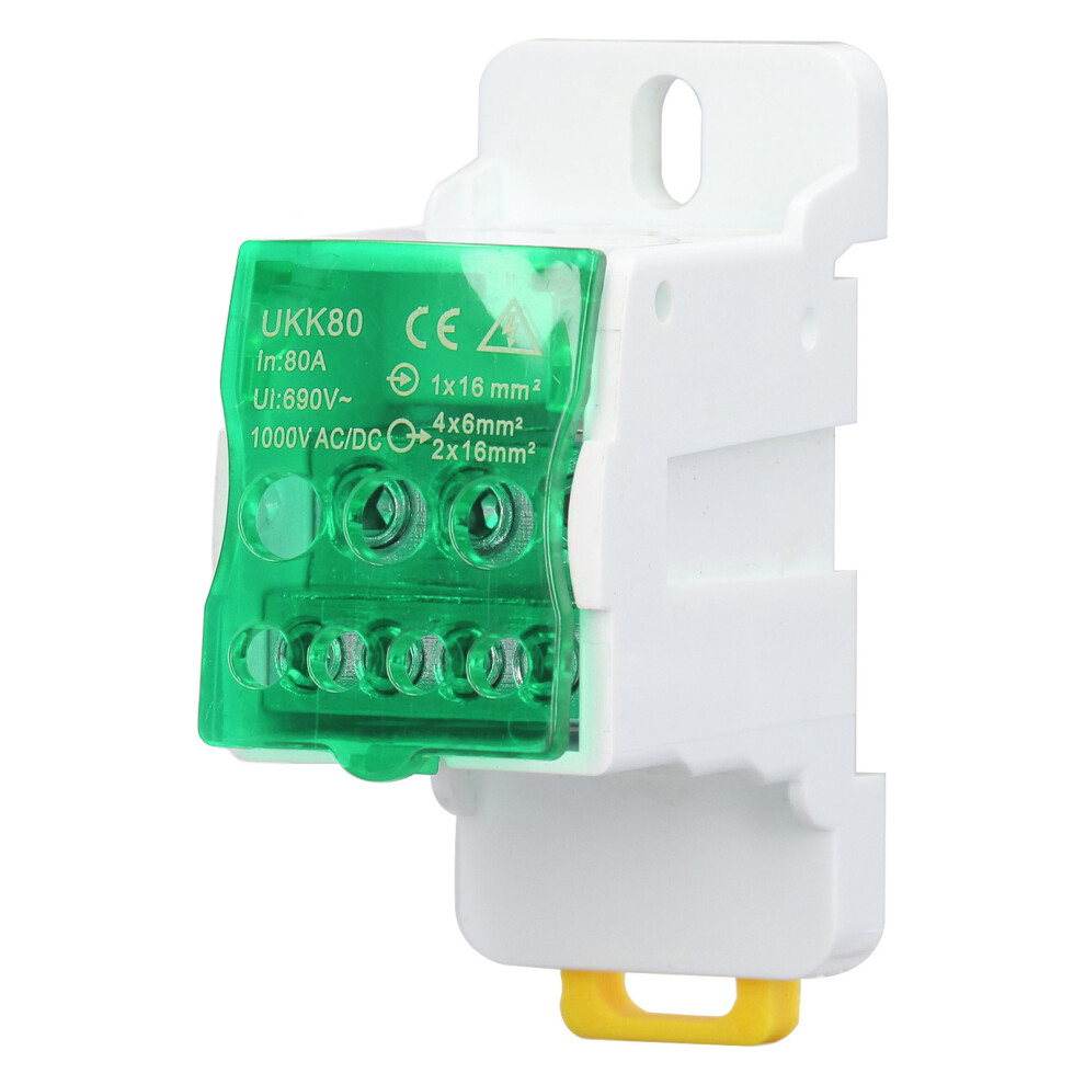 690V 80A DIN Rail Terminal Block Distribution Box