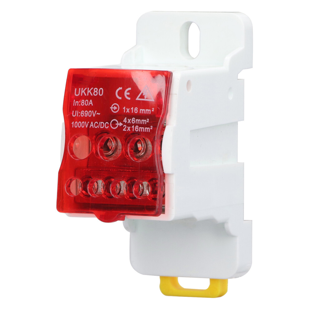 690V 80A DIN Rail Terminal Block Distribution Box