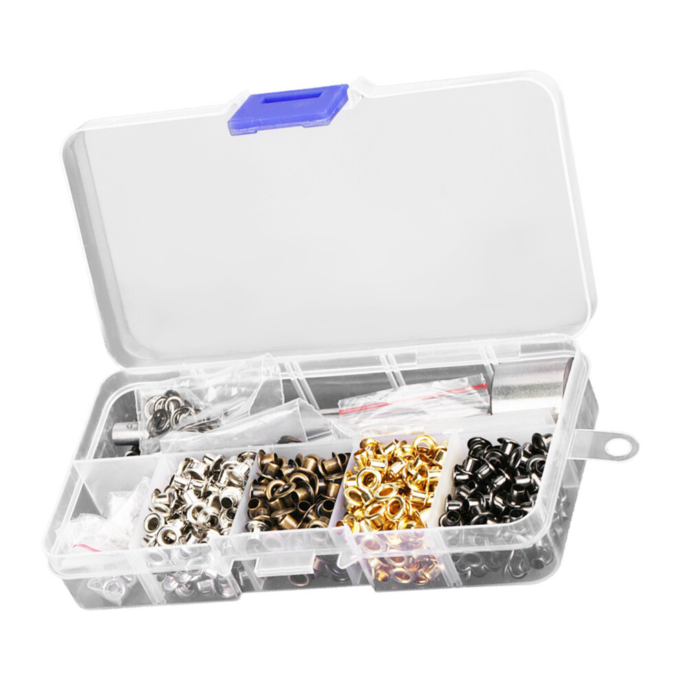 Metal Eyelet Grommets Kit 420Pcs With 3 Hand Tools For Diy Crafts 8451341188698