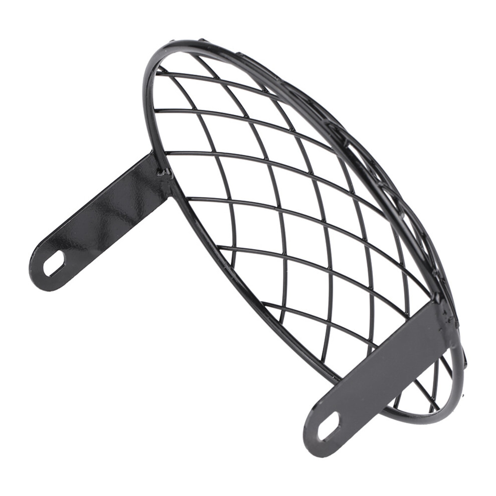 Standard Motorcycle Headlight Shield - Prevent Breakage Grill Black 7611341188833