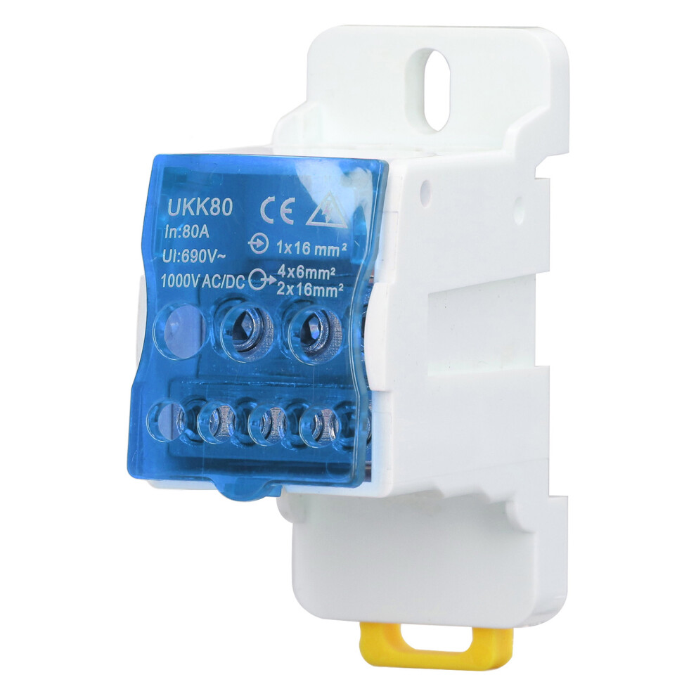 690V 80A DIN Rail Terminal Block Distribution Box