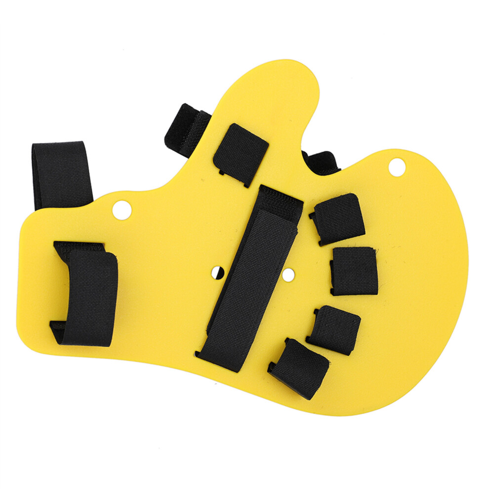 Yellow Finger Orthotics Hand Support Fingerboard Splint For Stroke Recovery