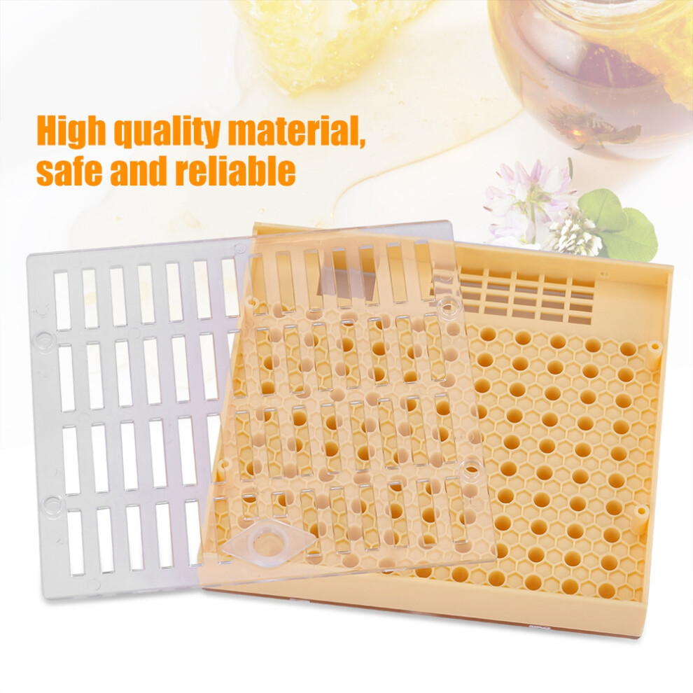 Bee Queen Rearing Cell Cupkit Box â Plastic, Yellow, 14.5x13x2.8cm-image-OPC-PJMDNXK-NEW