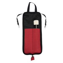 Tragbare rote Schlagzeuger-Schlägel-Aufbewahrungstasche mit Griff, 46x10cm