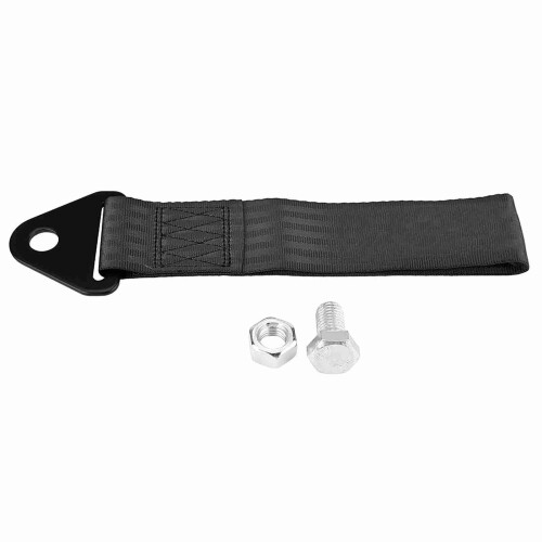Front/Rear Bumper Towing Hook Strap Black - 10000 lbs Capacity 2