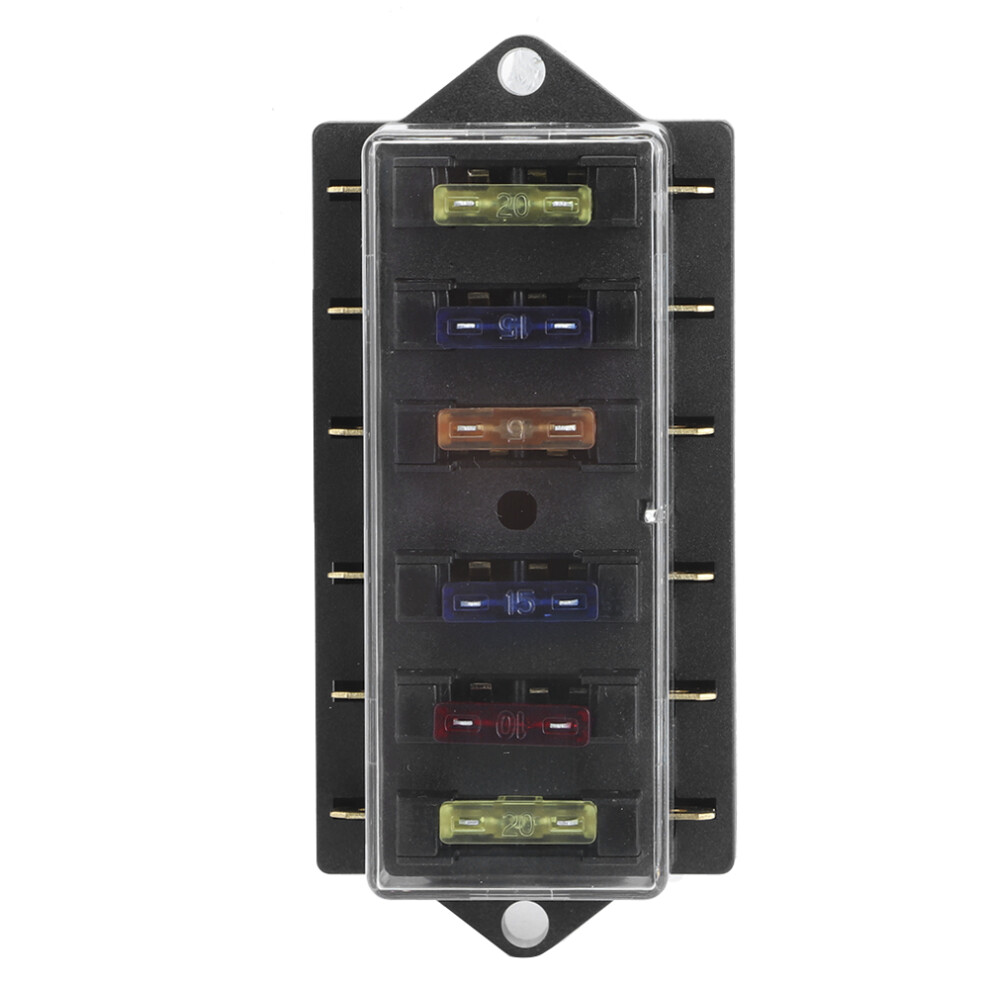 6 Way Blade Fuse Holder Box 12&#8209;36V-image-OPC-PJMDPRK-NEW