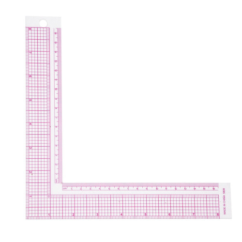 Sewing Measuring Tool 5808: Durable Plastic L Square for Tailors 2