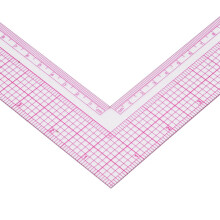 Sewing Measuring Tool 5808: Durable Plastic L Square for Tailors