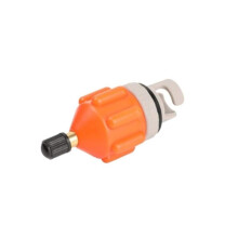 Ruderboot Luftventil-Adapter for Inflatable SUP and Kayak, Orange Color, 1 Piece, Compatible Pumping Accessory