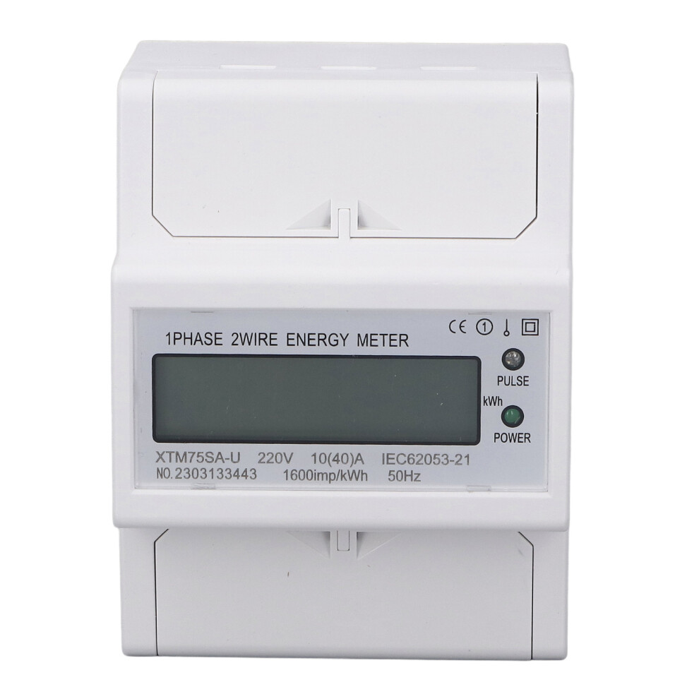 DIN Rail Energy Meter Voltmeter Ammeter Single
