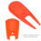 PE Plastic Golf Ball Divot Tools Pitch Fork 15