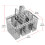 SPARES2GO Dishwasher Cutlery Basket Cage UNIVERSAL Removable Handle Grey 3