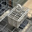 SPARES2GO Dishwasher Cutlery Basket Cage UNIVERSAL Removable Handle Grey 6