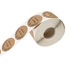 500 Stück Kraftpapier-Geschenkanhänger mit Buchstaben, 14,0 14,0 3,0 cm