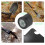 Multi-Function Folding Survival Shovel with Compass, Durable Iron, Black 6