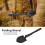 Multi-Function Folding Survival Shovel with Compass, Durable Iron, Black 8