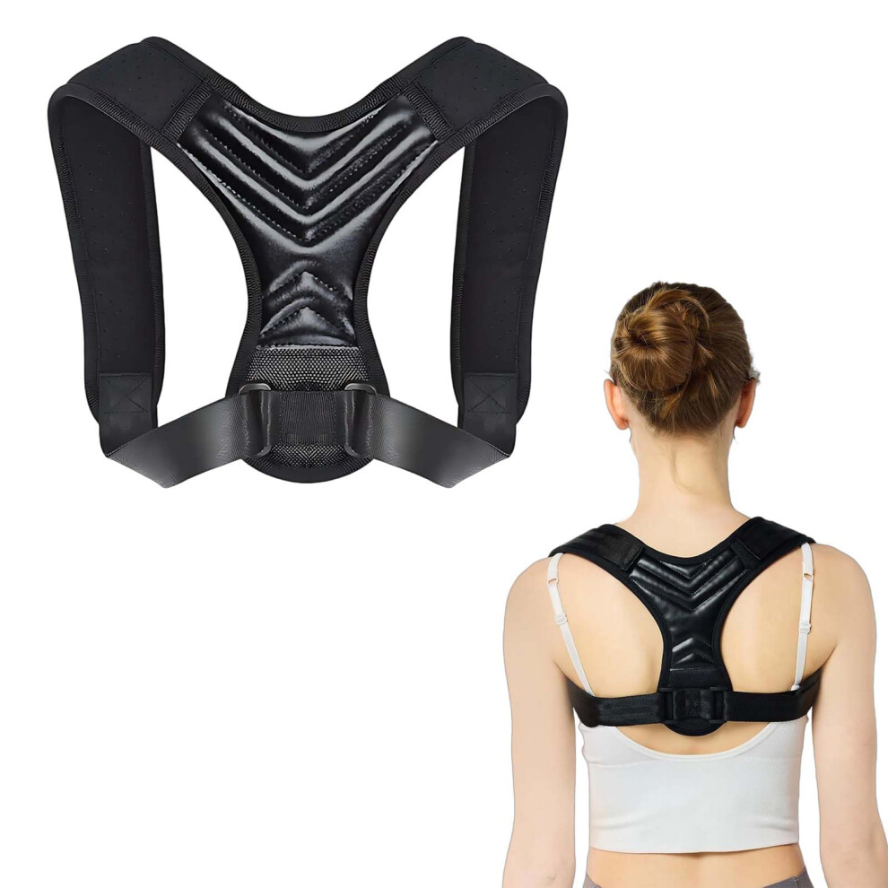 Back Support Belt for Men and Women â Adjustable Posture Corrector for Office Use, Straight Back Straightener, Comfortable Fit