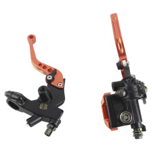 Orange 7/8" Universal Motorcycle Brake & Clutch Lever Set CNC Aluminum