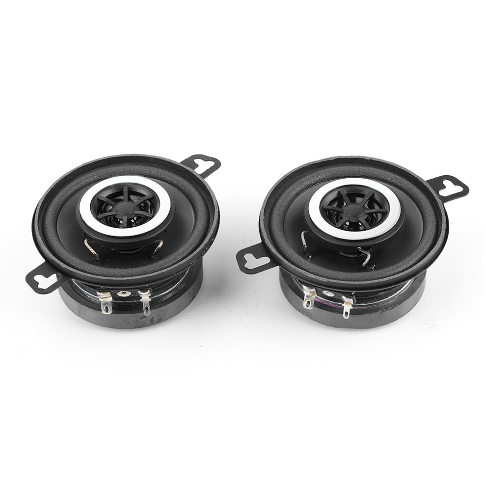 2Pcs 3.5In 200W Coaxial Speaker Tweeter Stereo 9121376664489