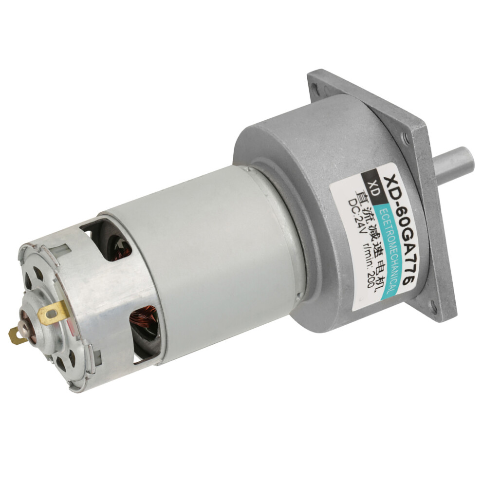 Adjustable 35W Micro Dc Metal Gear Motor 24V 200Rpm Cw/Ccw Rotation 8491341195586
