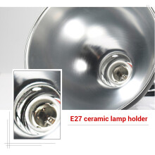 300W Keramik-Heizlampe UVA UVB Reptilien-Heizlampe Tierlampe Lampenfassung Lampenschirm Emissionslampe