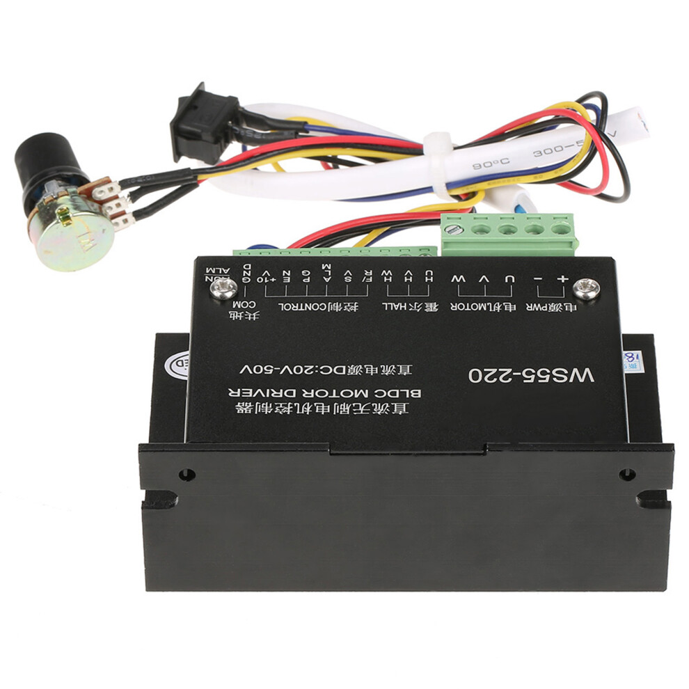 High Power Ws55-220 Dc 48V 500W Cnc Brushless Spindle Motor Controller 8401341197596