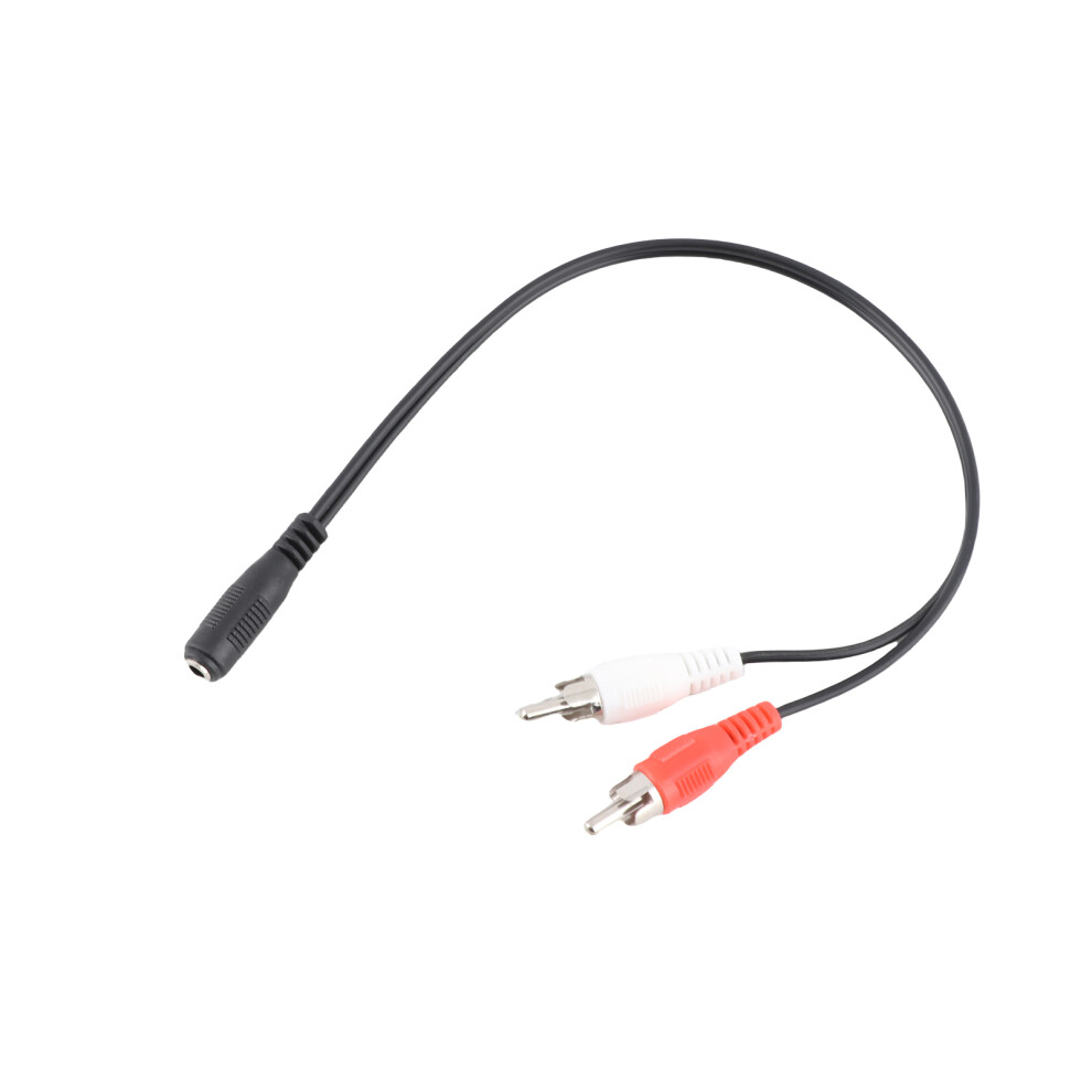 High-Quality 0.25M 3.5Mm To Rca Stereo Adapter For Home Theater 3641341199878