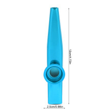 Blauer Aluminium Metal Kazoo Flöte Musikinstrument – Leicht und langlebig