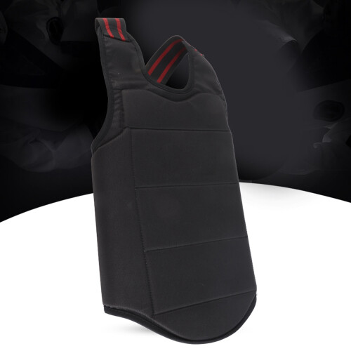 Children Adults Karate Chest Protector Black Size L, Adjustable & Durable 2