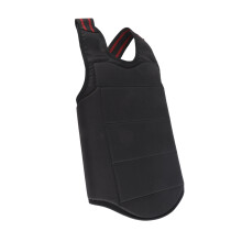 Children Adults Karate Chest Protector Black Size L, Adjustable & Durable