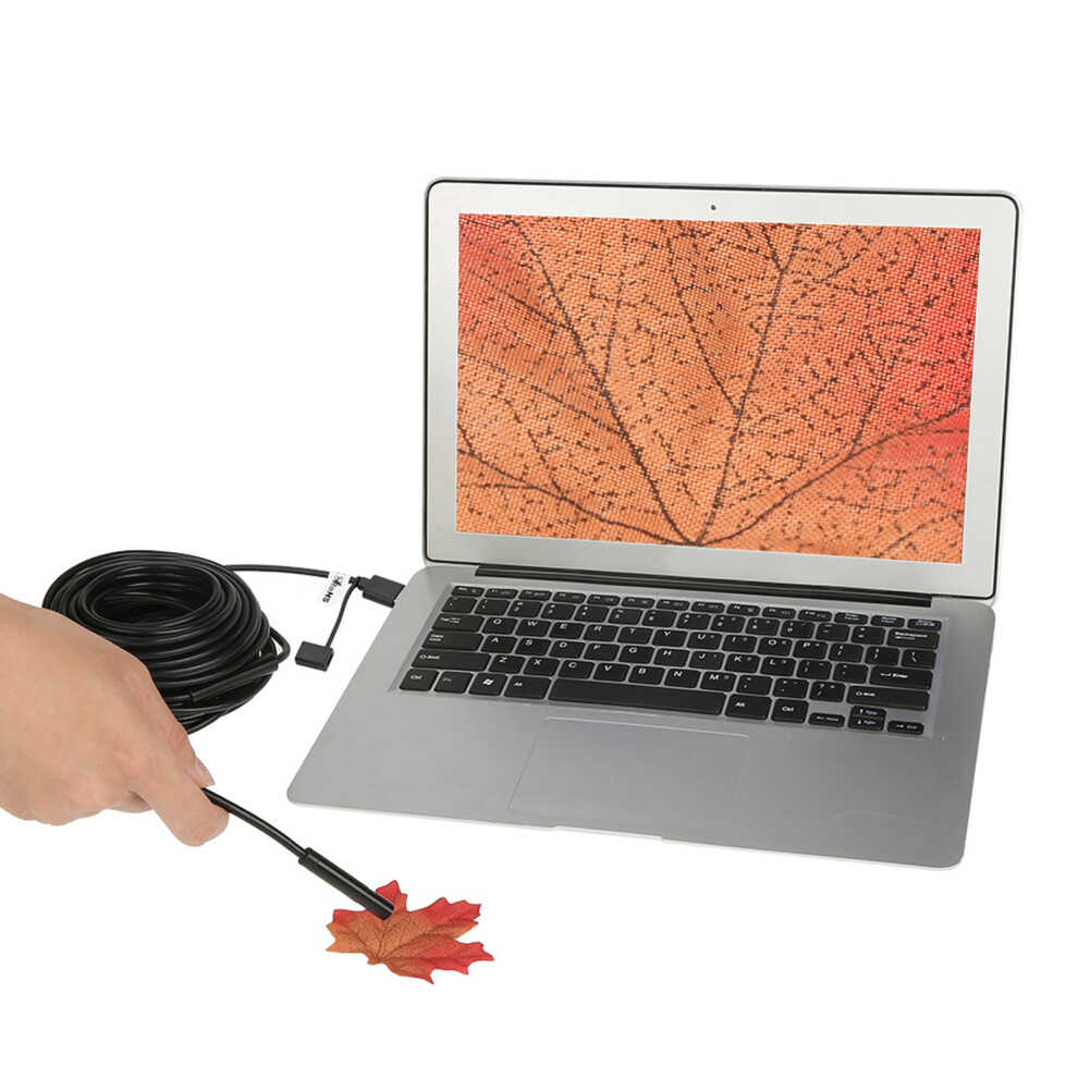Usb Endoscope 15M With 2Mp Waterproof Camera For Pipe & Car Inspection Black 4281341201288