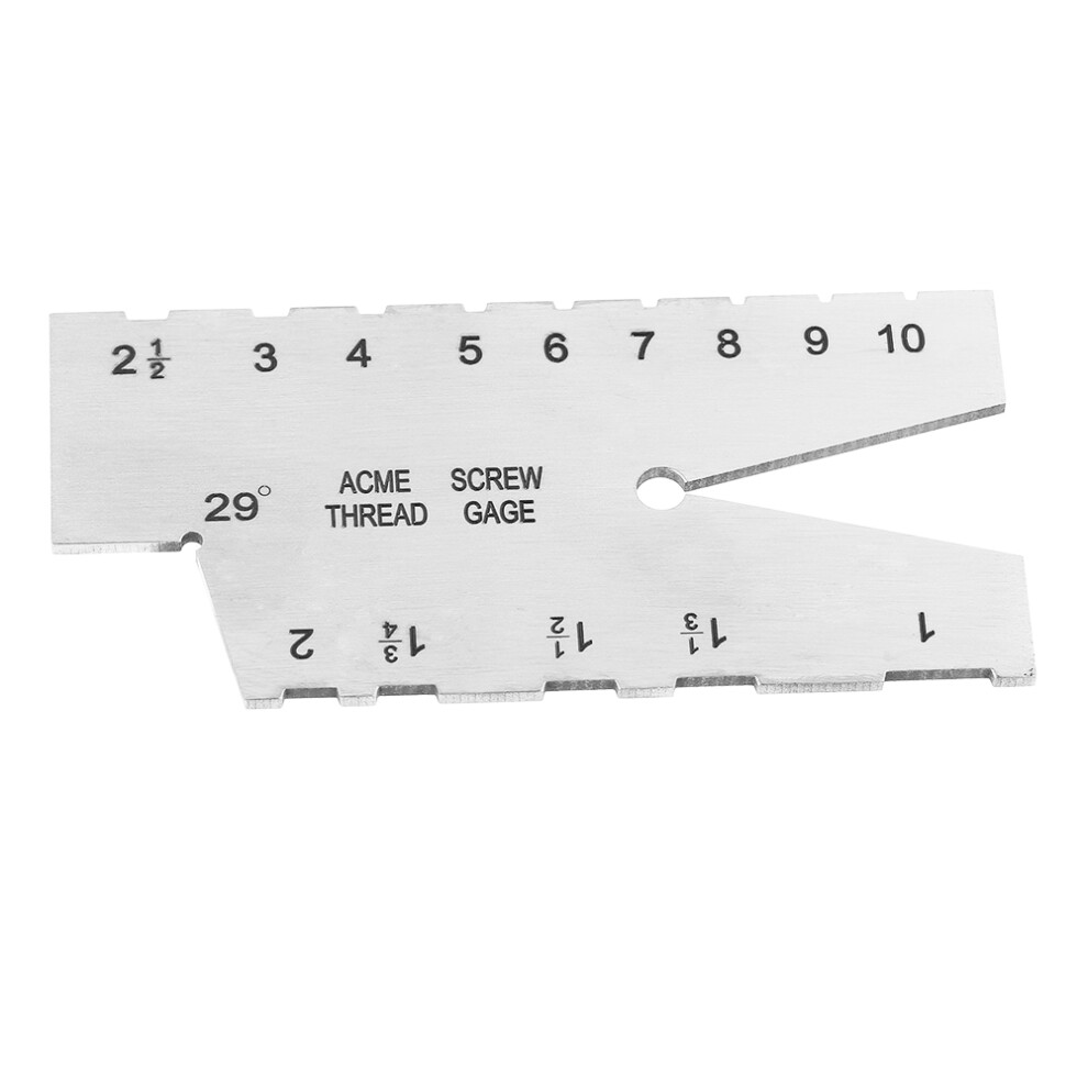 1Pc Stainless Steel Screw Thread Gauge 29 Grinding Inspection Tool Durable 9331341201803