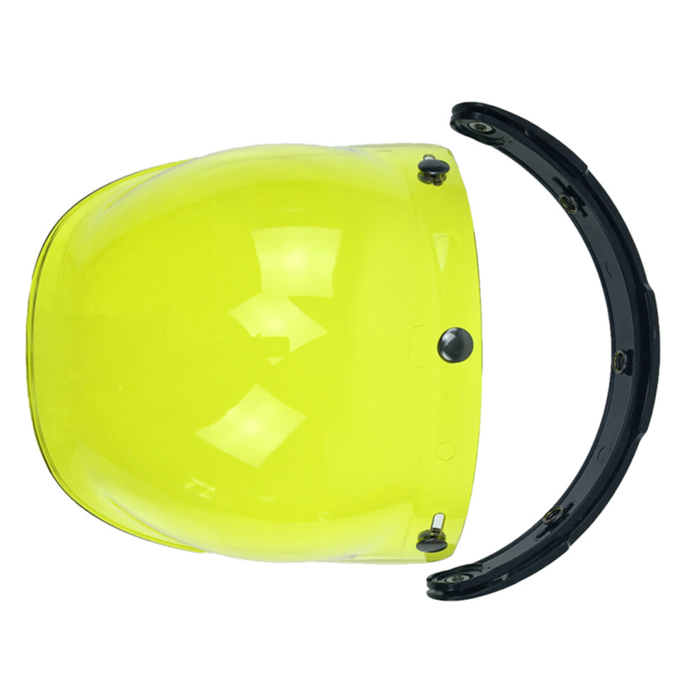 3-Snap Bubble Wind Visor For Motorcycle Helmets, Uv-Proof, 222012Cm 6951341204456