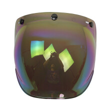 3-Snap Bubble Wind Visor for Biltwell Gringo & Bonanza Helmets, UV-Protected