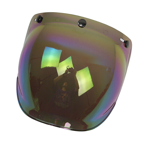 3-Snap Bubble Wind Visor for Biltwell Gringo & Bonanza Helmets, UV-Protected 2