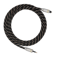Toslink auf 3,5 mm optisches Audiokabel 1,5 m goldbeschichtet schwarz