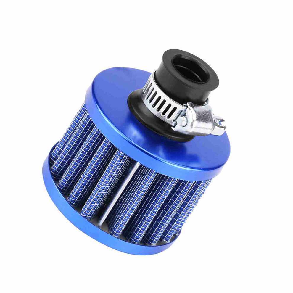 Universal 12Mm Car Cold Air Intake Filter Kit Breather Cover Crankcase Blue 8711341206908