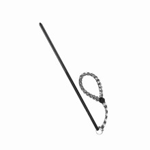 Durable Diving Marker Stick Rod Black with Lanyard Aluminum Alloy