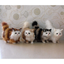 Muñeco de peluche de gato lindo para decorar el escritorio adorno navideño para el hogar
