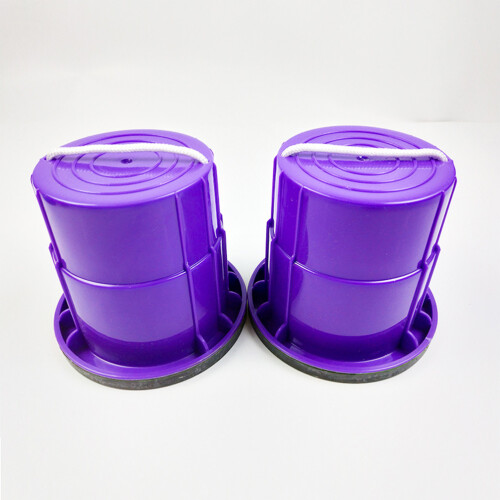 Kinder-Eimer-Stelzen aus ABS, 10,5/14 cm, 13 cm, Seil 53 cm 2