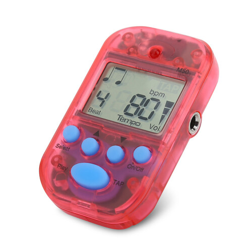 Mini Digital Beat Tap M50 Metronome with Clip, 5.5cm, Red 2