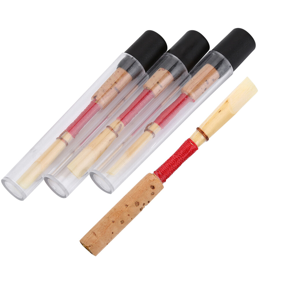 10pcs Medium Strength Handcrafted Bamboo Oboe Reeds - Approx. 72mm