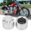 2pcs Motorcycle Front Axle Cap Nut Cover Aluminum 5