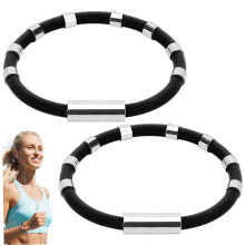 2pcs Anti-Static Wrist Straps, Non-Toxic Silicone Bands with 8 Magnetic Buckles for Static Electricity Discharge