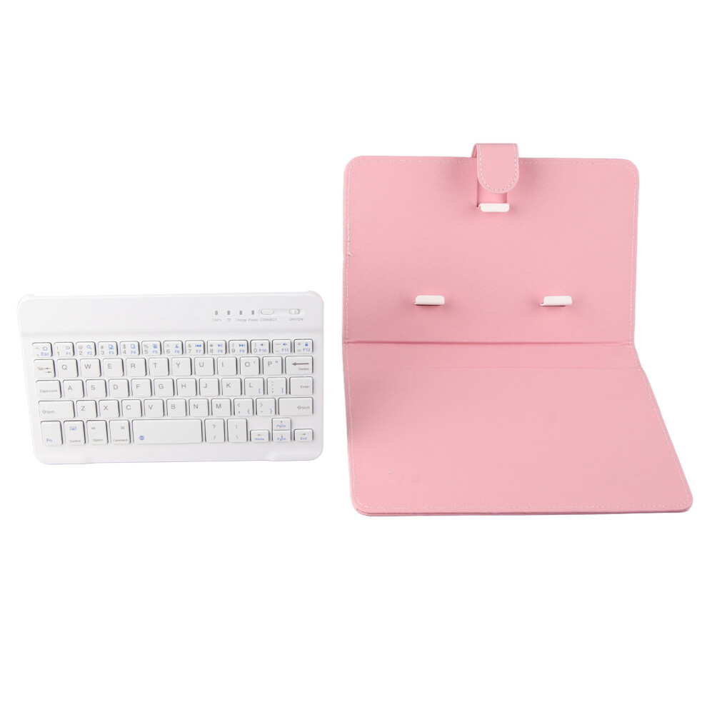 Universal Bluetooth Keyboard Flip Case For Ios/Android Phones, 4.5"-6.8" Pink 4991341215610