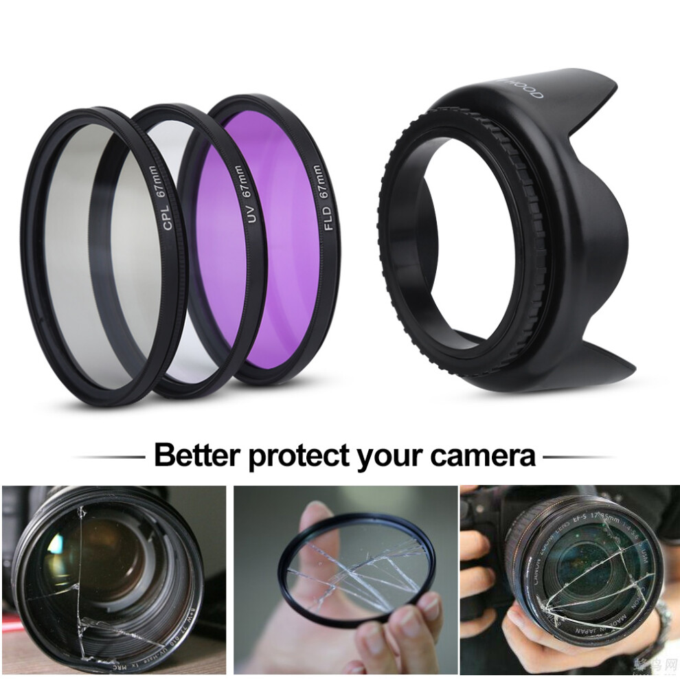 67Mm Uv Cpl Fld Lens Filter Kit With Pouch & Accessories 4671341215901